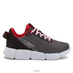 Athletic Sneakers |Avia Boys Avi-Blitz R4F4N91 Dark Grey/Black Trim/Red
