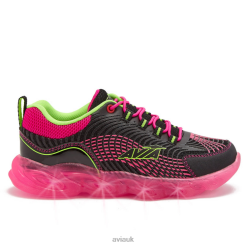 Light Up Sneakers |Avia Girls Avi-Ignite R4F4N102 Black/Dark Pink