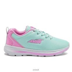 Slip On Sneakers |Avia Girls Avi-Factor 2.0 R4F4N99 Teal Green/Light Pink/Silver Grey