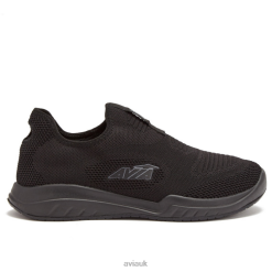 Slip Resistant |Avia Women Avi-Breeze Knit SR R4F4N43 Black/Dark Grey